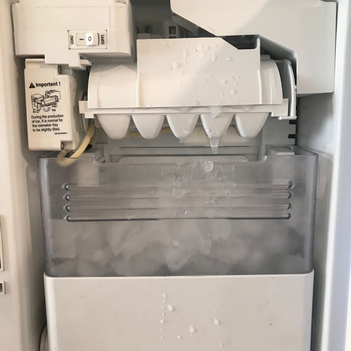 Refrigerator ice maker replacement after water inlet valve testing by ProStar Appliance Service