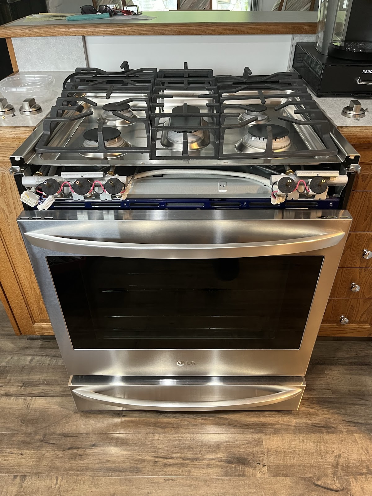 LG gas range spark switch replacement by ProStar Appliance Service