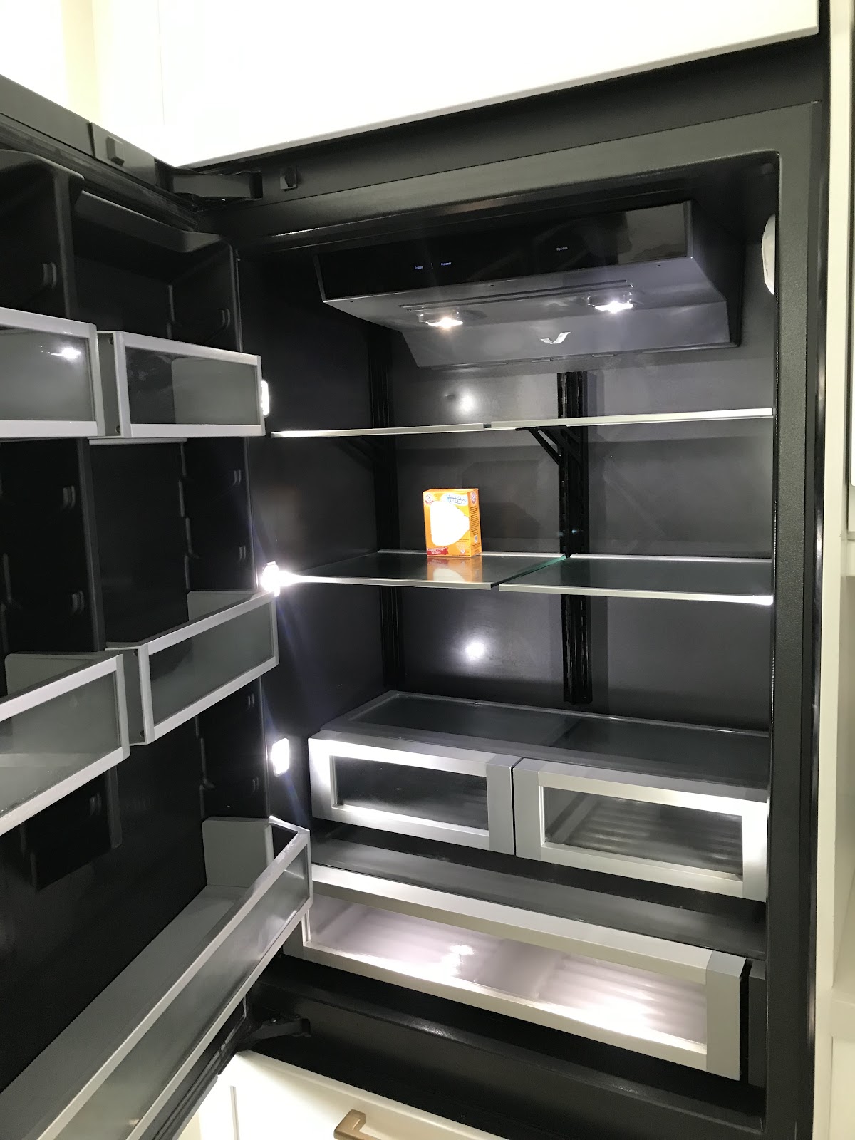 JennAir refrigerator interior after ProStar replaced all LED lighting modules